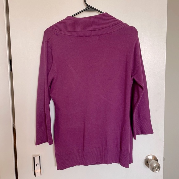 AB Studio V-Neck 3/4 Sweater - Size L - Picture 5 of 12